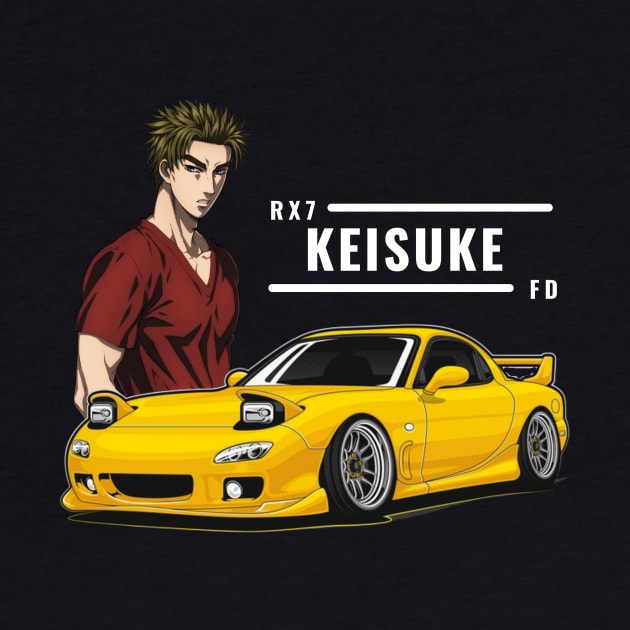 Keisuke Takahashi rx7 FD redsuns by MOTOSHIFT